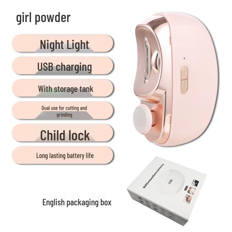 Electric Anti-Pinch Nail Clipper & Grinder for Kids and Adults