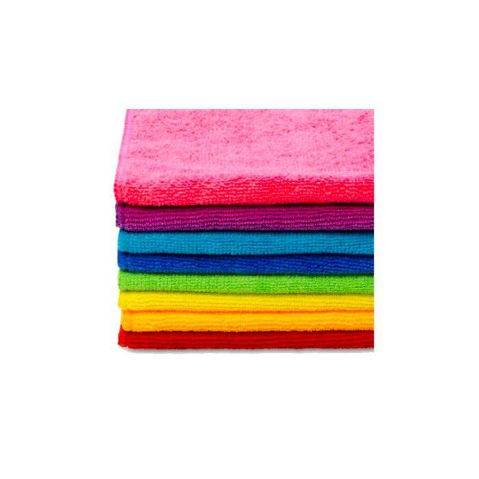 Eponge - Carre Vaisselle - Tampon A Recurer - Brosse Vaisselle - Tissu Microfibre Vileda Couleur 8 Pièces 151501