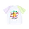 B. Duck Yellow Duck Children's Clothing Simple Fashion Top for Boys and Girls Summer Color blocked Printed Short T-shirt
