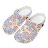 Women Men Summer Printed EVA Beach Clogs Lightweight Soft Slip On Beach Shoes Pool Area Bathroom Home Walking Shoes Outdoor Use