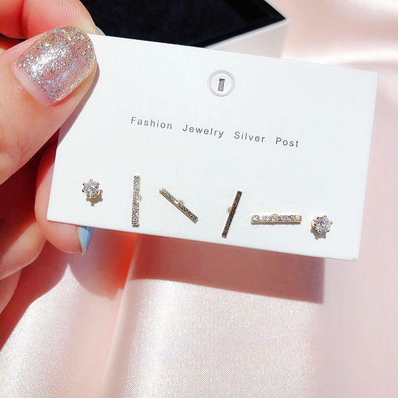 S925 Silver Exquisite European & American Style Diamond Earrings for Women - Luxurious & Fashionable, Versatile Ear Buckles