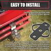 3-Way Trailer Hitch Adapter, Steel Hook Mounting with Bolts, Suitable for ATV  Mower Golf Cart Yard