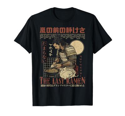 Samurai Last Japanische Streetwear "The Ramen" Ukiyo-e T-Shirt