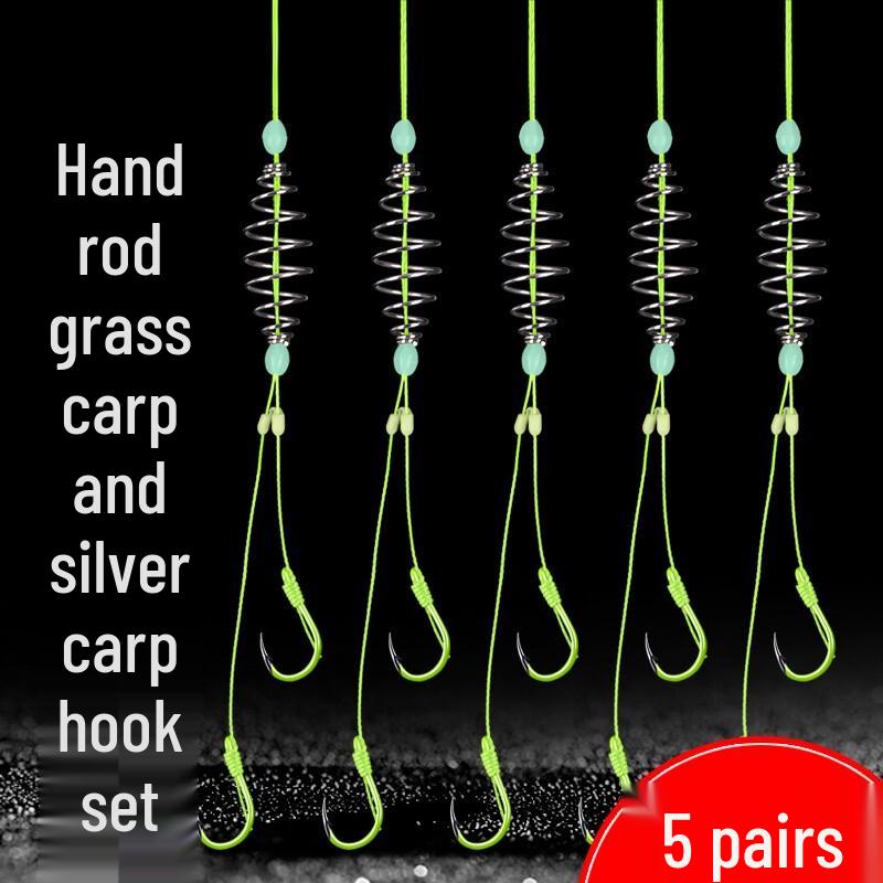 Silver Carp & Bighead Carp Double Hook Spring Fishing Rig