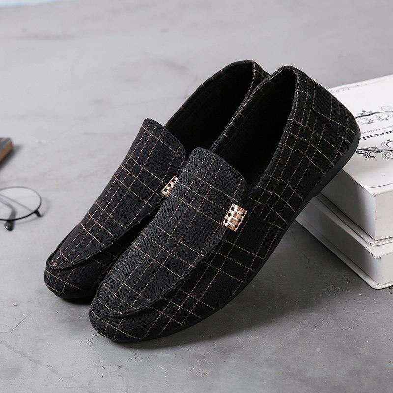 Men's Korean-Style Canvas Slip-On Shoes - Versatile & Trendy