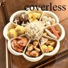 Rotatable Household Hot Pot with Lid Platter Washing Vegetables Drain Basin Multifunctional Lid Storage Rotatable Fruit Tray