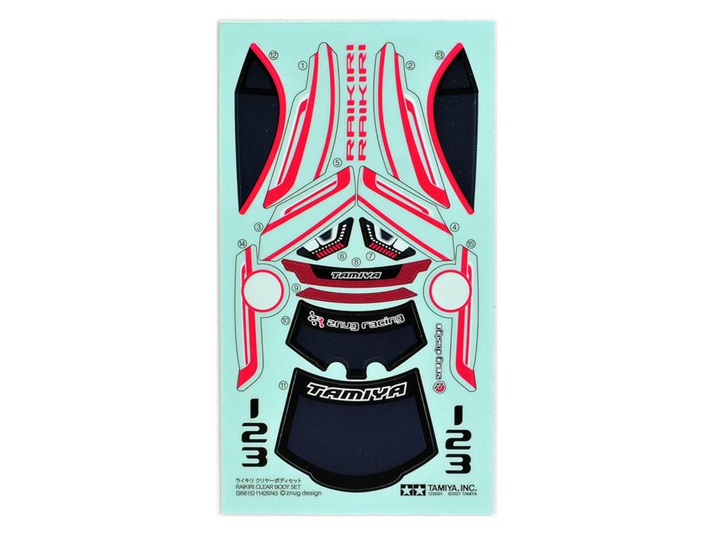 Tamiya Mini 4WD Special Edition Raikiri Clear Body Set 95615