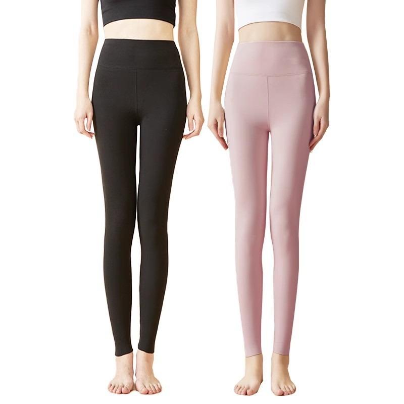 Double-sided German long johns wear warm, cold-proof and non-marking high-elastic heating leggings for women in autumn and winter