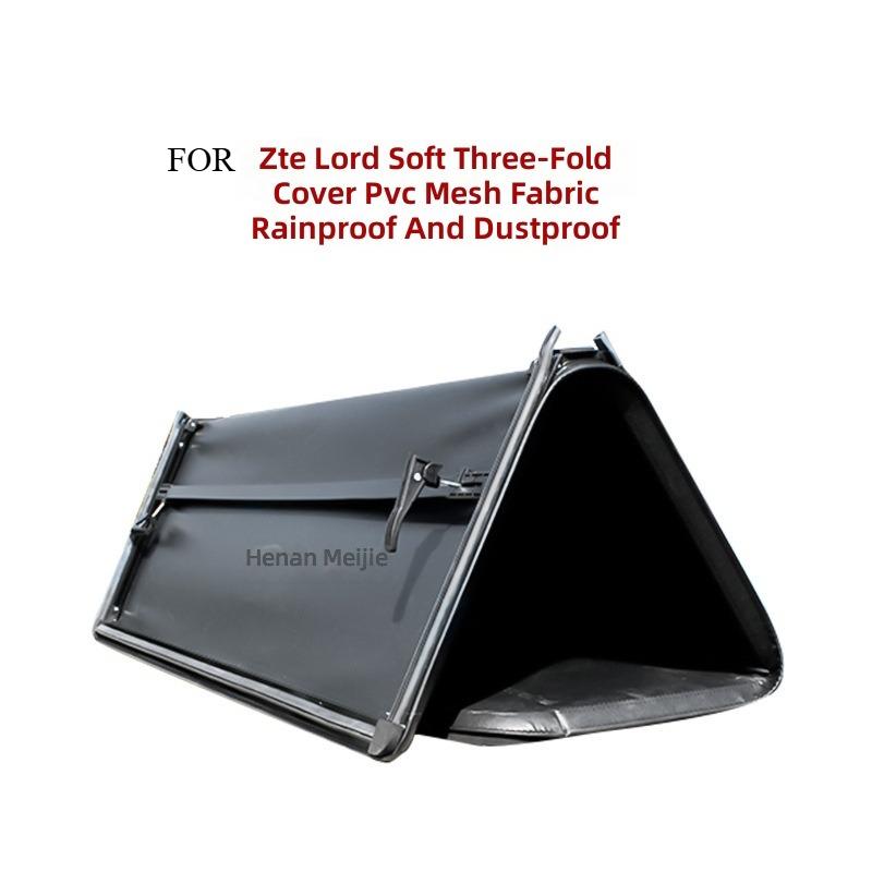 Soft Tri-Fold Tonneau Cover For Mitsubishi Triton L200 , PVC Roll-Up Truck Bed Cover, Waterproof & UV-Resistant, Tailgate Access