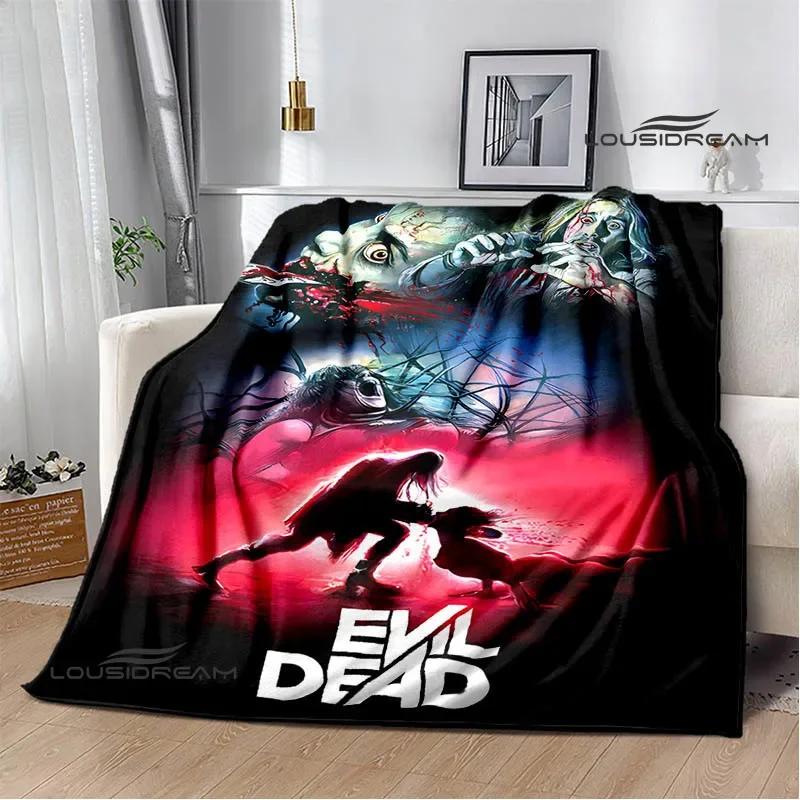 Movie The Evil Dead Printed Blankets Picnic Blanket Flannel Warm Blankets Soft Cozy Blanket Home Travel Blanket Birthday Gift