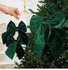 Velvet Three-Dimensional Bow, Large Christmas Tree Decoration, Window Display Decoration