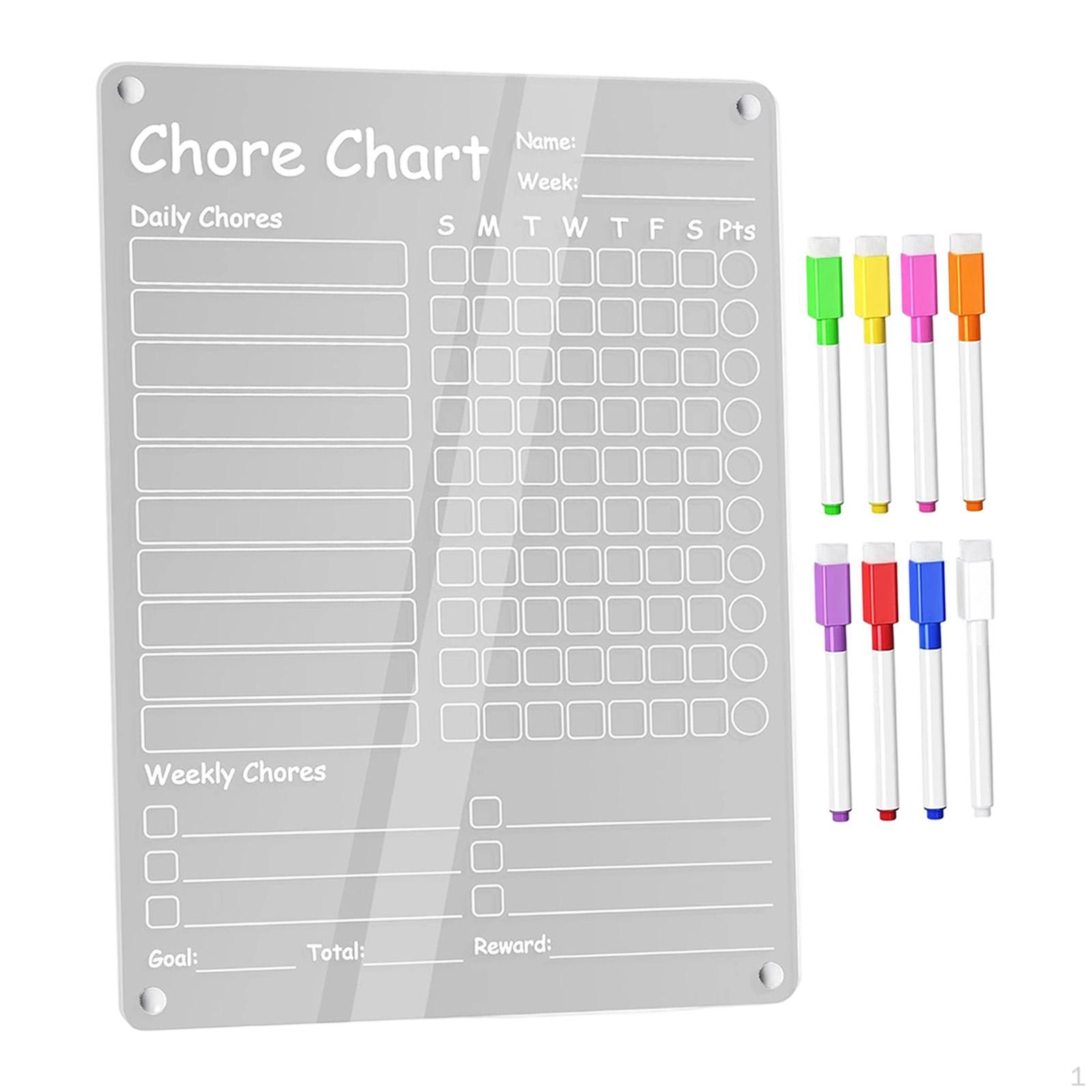 

Доска для записей для холодильника акриловая таблица дел многоразовый планировщик списка дел еженедельный календарь