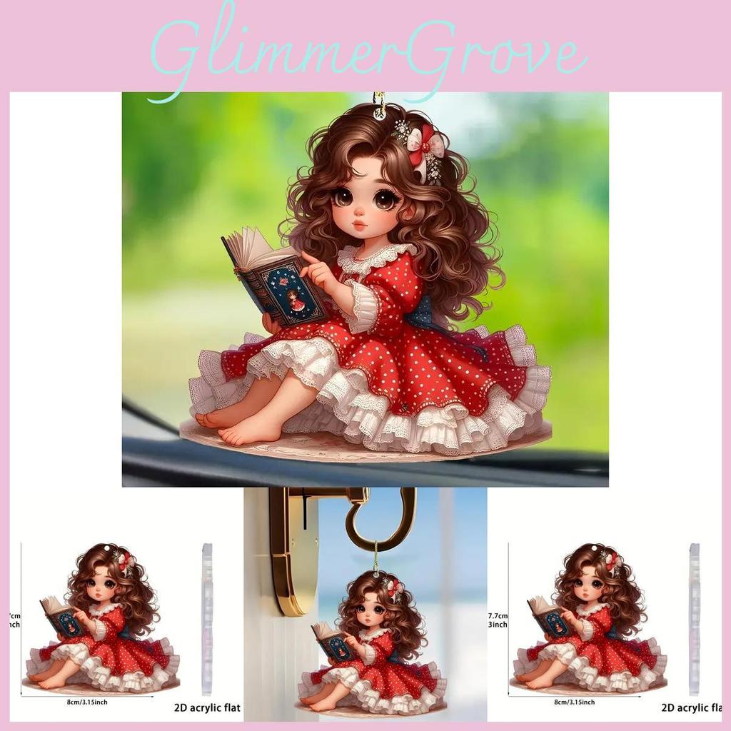 Charming New 2d Acrylic Car Hanging Decoration For Stylish Vehicle Interiors