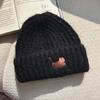 Autumn and winter thickened warm ear protection versatile big head circumference knitted cold hat girl