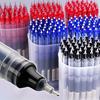 10 buc/set Pix cu roller cu uscare rapidă 0,5 mm cerneală neagră/roșie Pix cu gel rollerball lichid drept pentru birou și școală Papetărie pentru studenți
