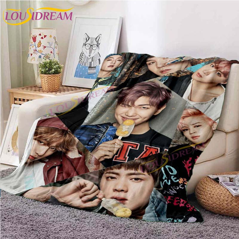 Buy Kpop BTS Blanket 3D Throw Blanket Flannel Blanket Living Room