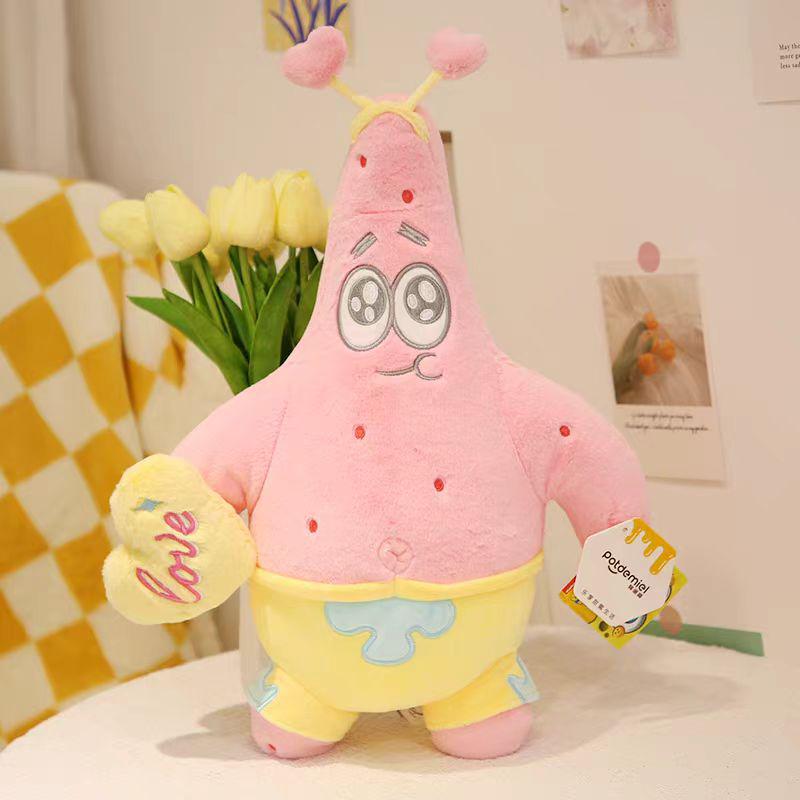 SpongeBob & Patrick Plush Dolls, Snail Pendant, Squidward Keychain Bag Charm