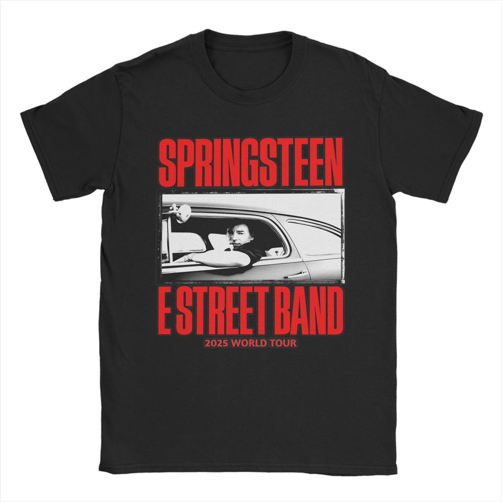 Men T-Shirt Bruce Springsteens Amazing 100% Cotton Tees Short Sleeve  T Shirts Round Collar Clothing 4XL 5XL 6XL