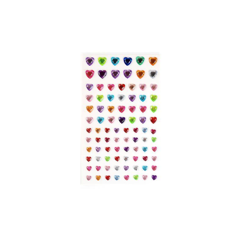 Self Adhesive Rhinestone Gem Stickers 1Sheets Assorted Shapes Acrylic Glitter Jewel Decals Bling Charms Face Diy Craf