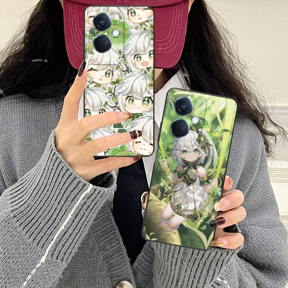 Game GI Nahida Matte TPU Mobile Phone Case for OPPO Find X9 X8 X7 X6 X5 X3 X2 Plus s Pro Ultra Lite Colorful Printing Cover