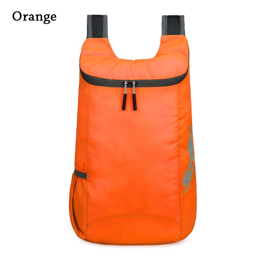 

Спортивный унисекс наружный водонепроницаемый альпинистский мешок легкий складной рюкзак походный рюкзак оранжевый
