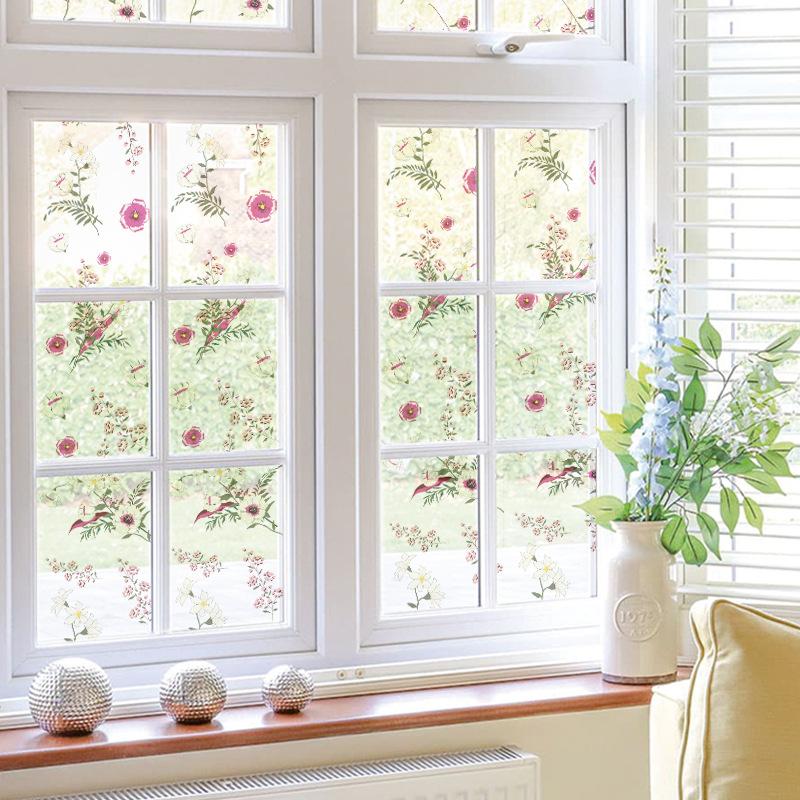 Glass Sticker Low Sticky Removable Glue Window Sticker No Residual Glue Bathroom Sticker