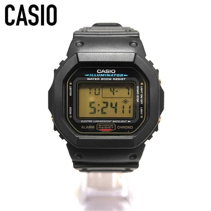 CASIO G-SHOCK DW-5600E gold button wristwatch out of print