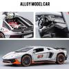 1:32 Scale Aventador LP780-4 LP770 Sports Car Model Toy Metal Diecast Pull Back Vehicles Models Toys Holiday Gifts for Kids