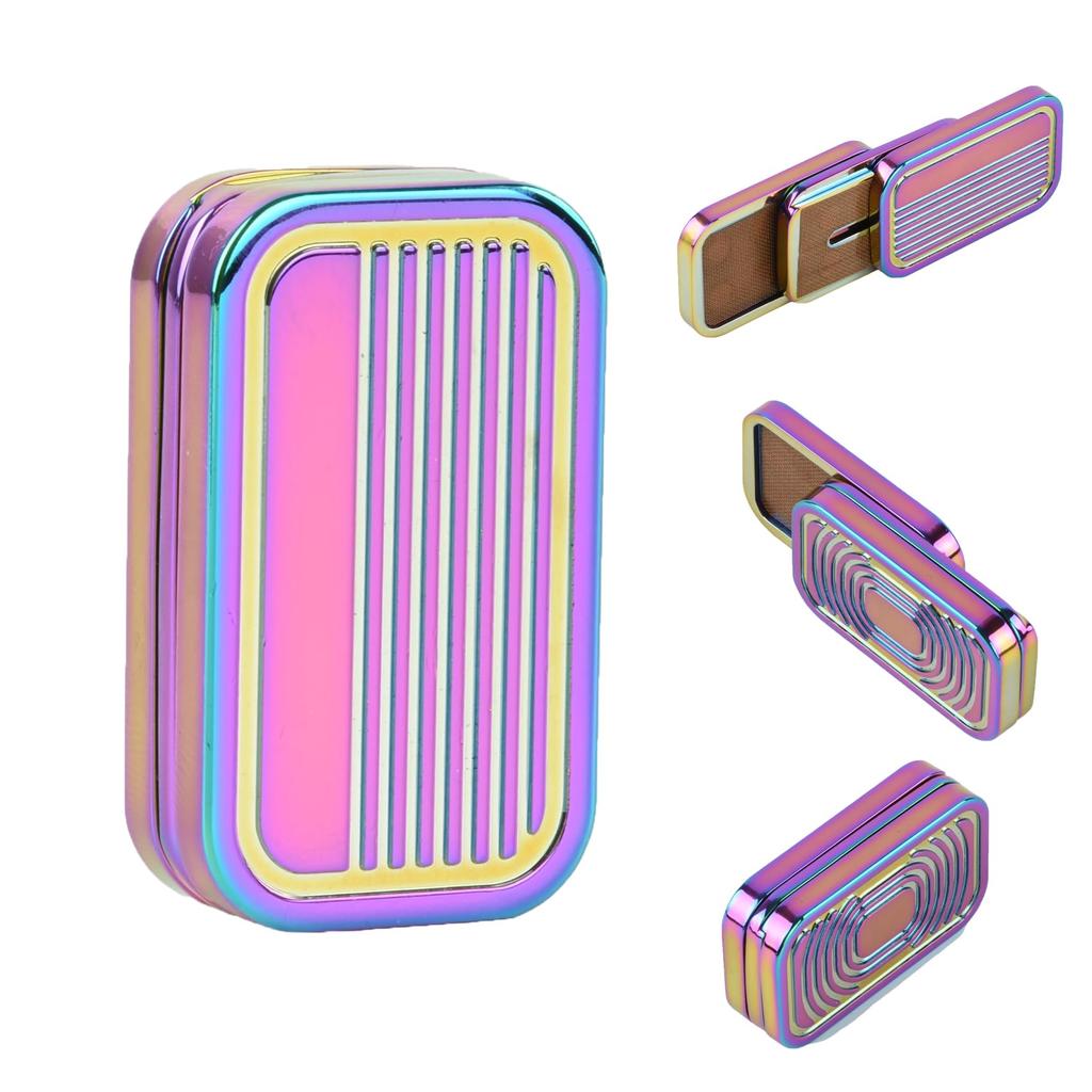 3-Stage Strong Strength Magnetic Push Slider Metal EDC Hand Spinner Fidget Toys Sensory Toys Anxiety Stress Relief Holiday Gifts