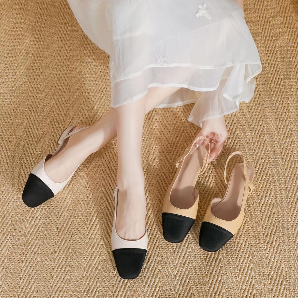 Grape mother autumn new fashion single shoes women's outer wear high-end sense small fragrant style women's shoes color matching high heels women's t