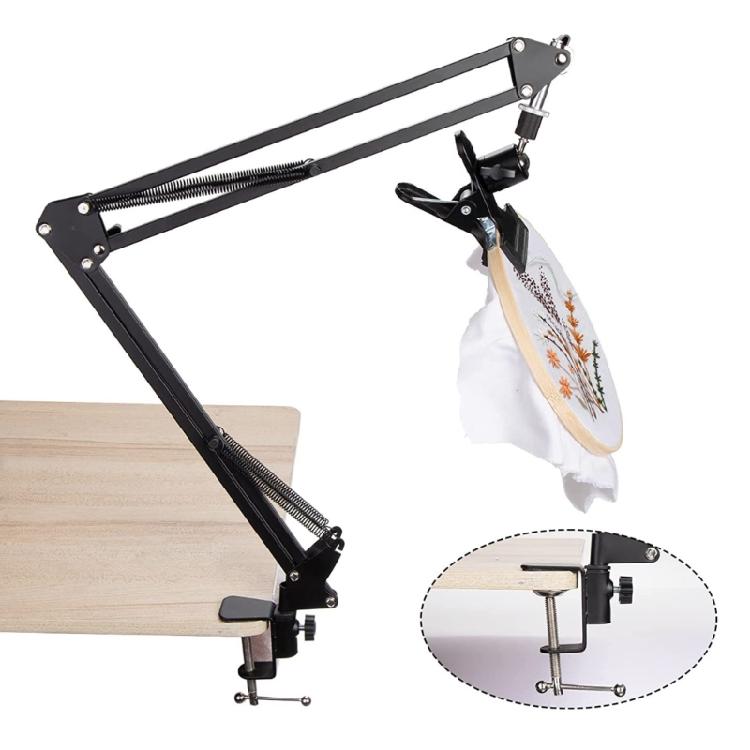 Stitches Stand for Needlepoint Project Foldable Embroidery Hoop Stand