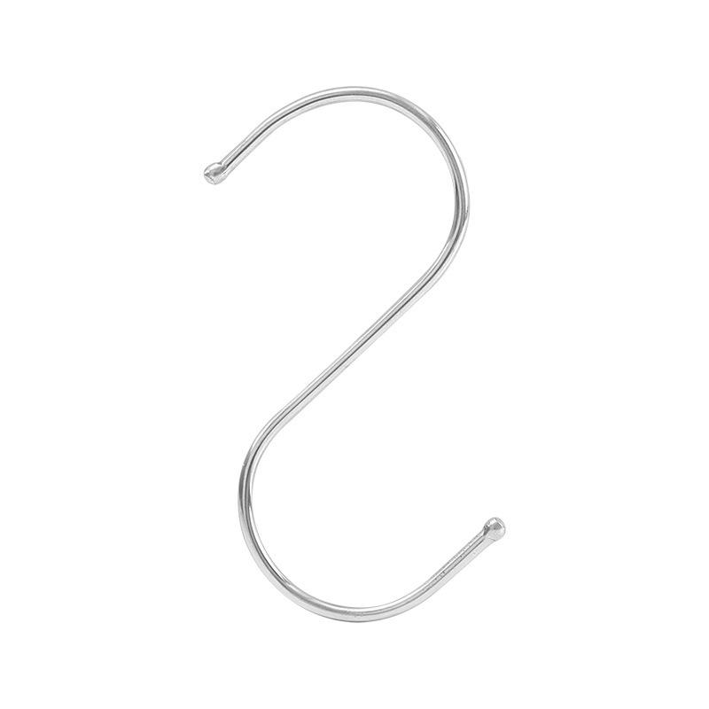 Multi-Purpose 410 Stainless Steel S-Shaped Wall Hook for Bathroom and Kitchen
