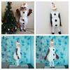 SCLYX Christmas Cosplay Kids' Snowman Costume for Boys and Girls, Cute Olaf Costume, Unisex Olaf Kigurumi, Frozen 2 Cosplay, Frozen Halloween