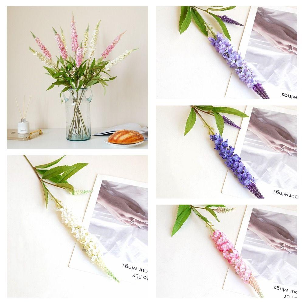 

Silk Single Stem Lavender Single Stem Blue Flore Simulation Artificial Lavender Flower Living Room