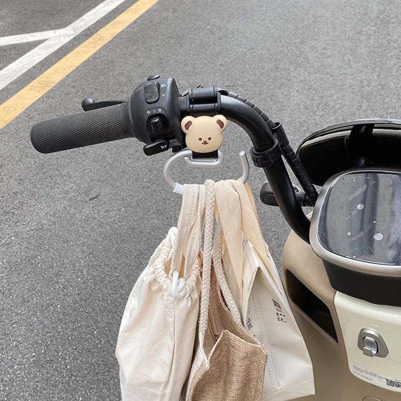 Universal Leather Stroller Hook - Large Aluminum Alloy Pram Accessory