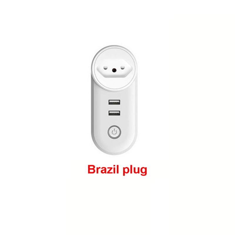 

Corui Matter Wifi Smart Plug Socket Eu US Au Uk Br Fr Power Smart Plug Voice Control Працює з Apple Homekit Alexa Google Home BR Plug