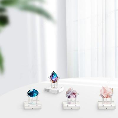 Clear Acrylic Display Stands 4 Pack with Three Pegs for Jewelry and Small Items