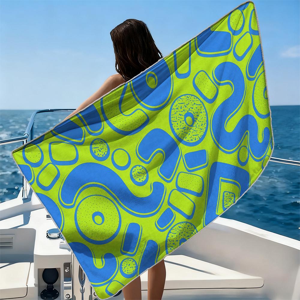 Boho Faith FloralsBeach Towel Ultra-fine Fiber Quick Drying Absorbent Beach Swimming Vacationvacation Essentials Gifts