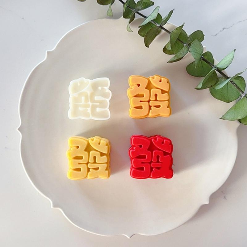 Fa Character Shaped Mooncake Press Mold Cookie Stamps Chinese MidAutumn Moon Cake Makers Decoration Tool for DIY Cookie