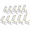 500PCS 10 Sizes Carp Fishing Hooks High Carbon Steel Fly Fishing Hooks  Trout Fishing