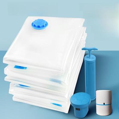 Velká tlustá vakuová úložná taška – průhledná kompresní taška na oblečení a přikrývky