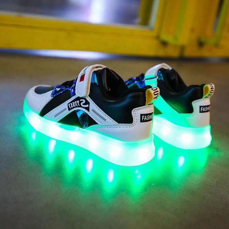 Glow-in-the-Dark Shoes, Children's Boys' Girls' Student Unisex Night Light Dance Shoes, Fashion Kids' Shoes