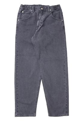 Lee Wide Leg Denim Easy Black Used Wash Men's Pants, Denim,