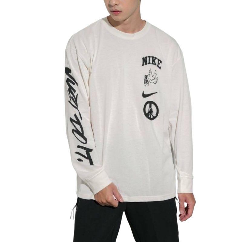 Nike T Shirts Men s Ecru Crew Neck Thin DM2575-901 2XL