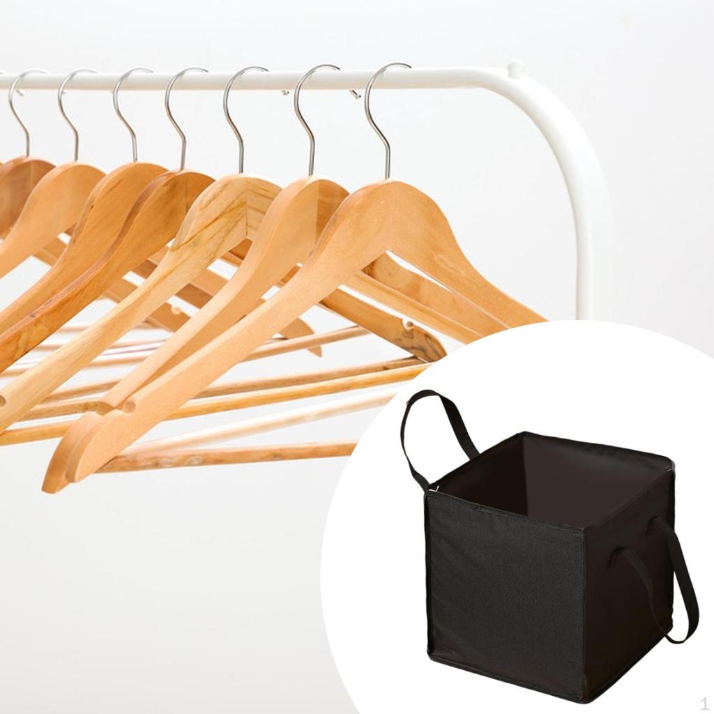Rigid Clothes Hanger Organizer Bag Case Space Saving Storage Box with Dustproof Lid for
