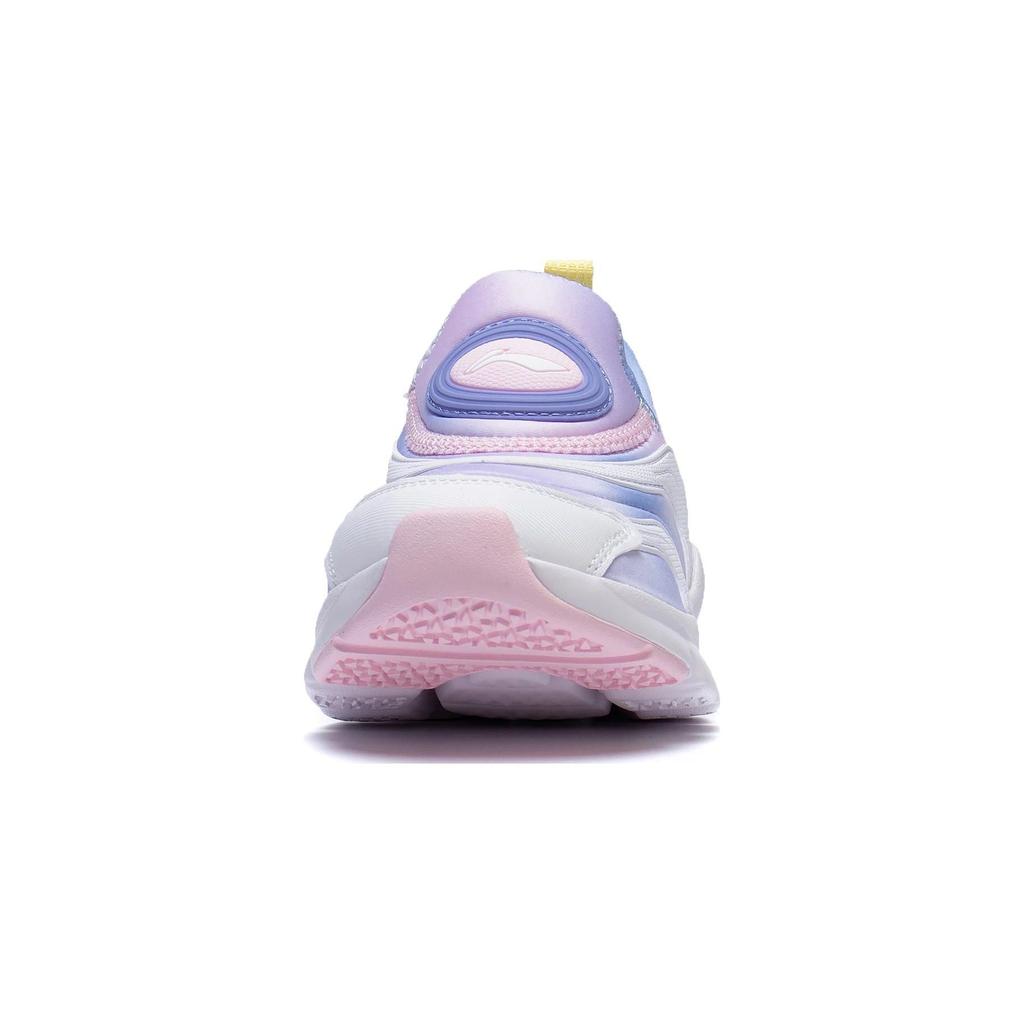 Li Ning Kids Q Cloud 1.5 Sports Comfortable Non-Slip Wear-Resistant Casual Shoes Kids Shoes Cherry-Blossom-Pink Aurora-Blue YKNT018-4