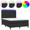 Maison Exclusive - Sommier à lattes de lit avec matelas et LED Noir 140x200 cm