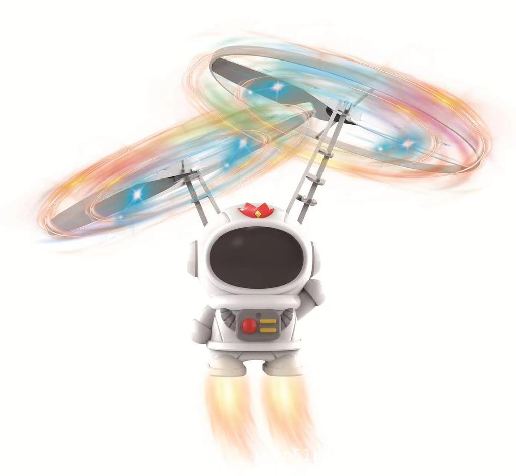 OBSET Astronaut Flying Toy Flying Drone Toy for Kids Boys Girls Christmas Gift (White)