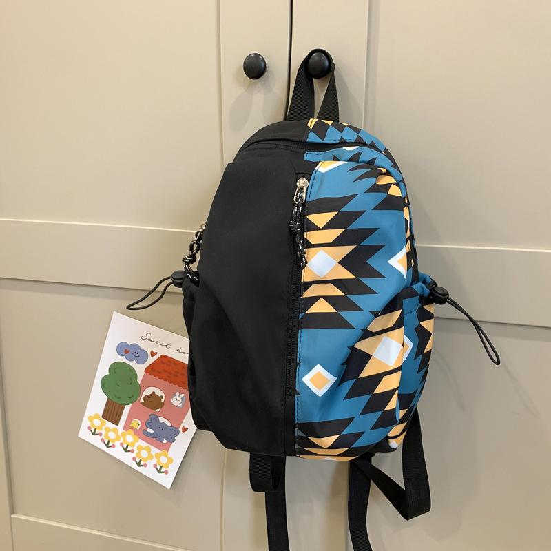 

Школьный рюкзак корейская версия, для учеников средней и начальной школы, старшеклассников, простой и модный нишевый дизайн, однотонный большой-ка синий