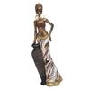 African Statue African Retro Lifelike Appearance Durable Resin Vivid Colors African Sculpture for Office Car Home